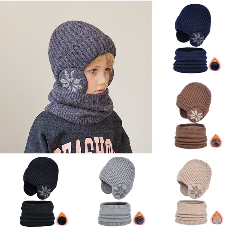 Comfybear Winter Beanie Hat Scarf Sets Warm Knit Hat