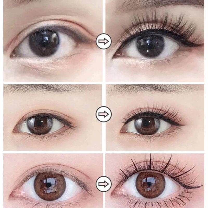 Glue-free Self-adhesive False Eyelashes(3 pairs)