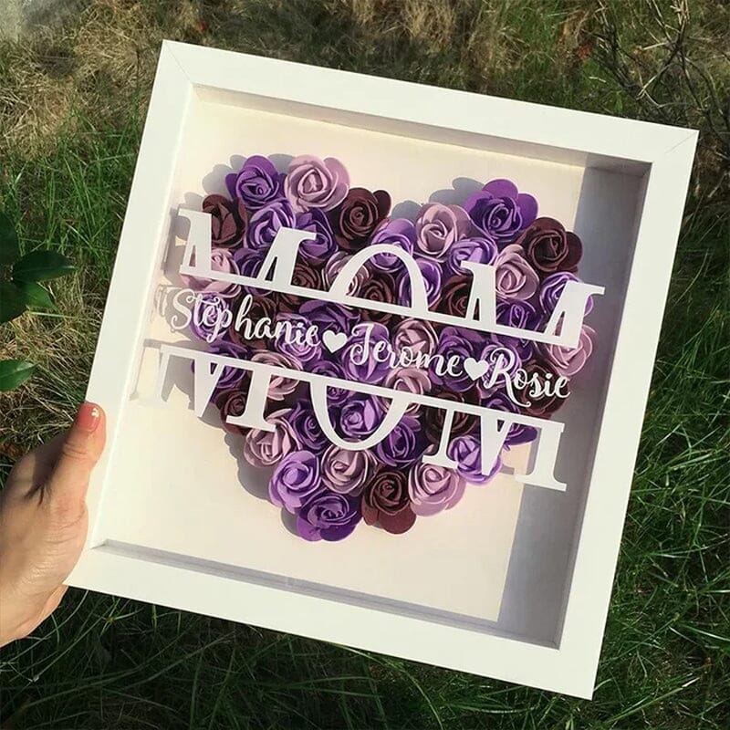 Flower Shadow Box For Mother's Day