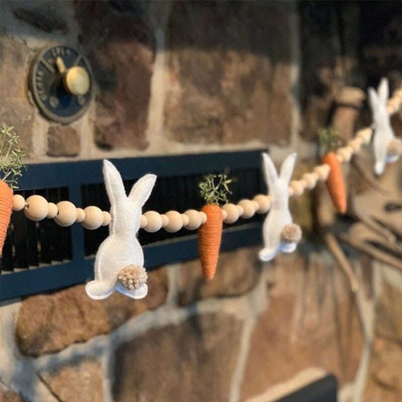 Easter Bunny Carrot Wreath