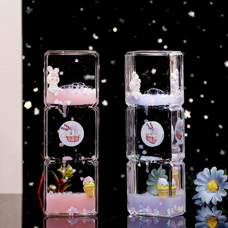 Mini Cartoons Creative Liquid Hourglass