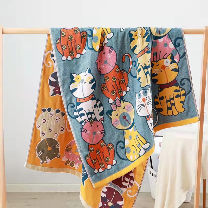 Pure Cotton Cute Absorbent Bath Towel