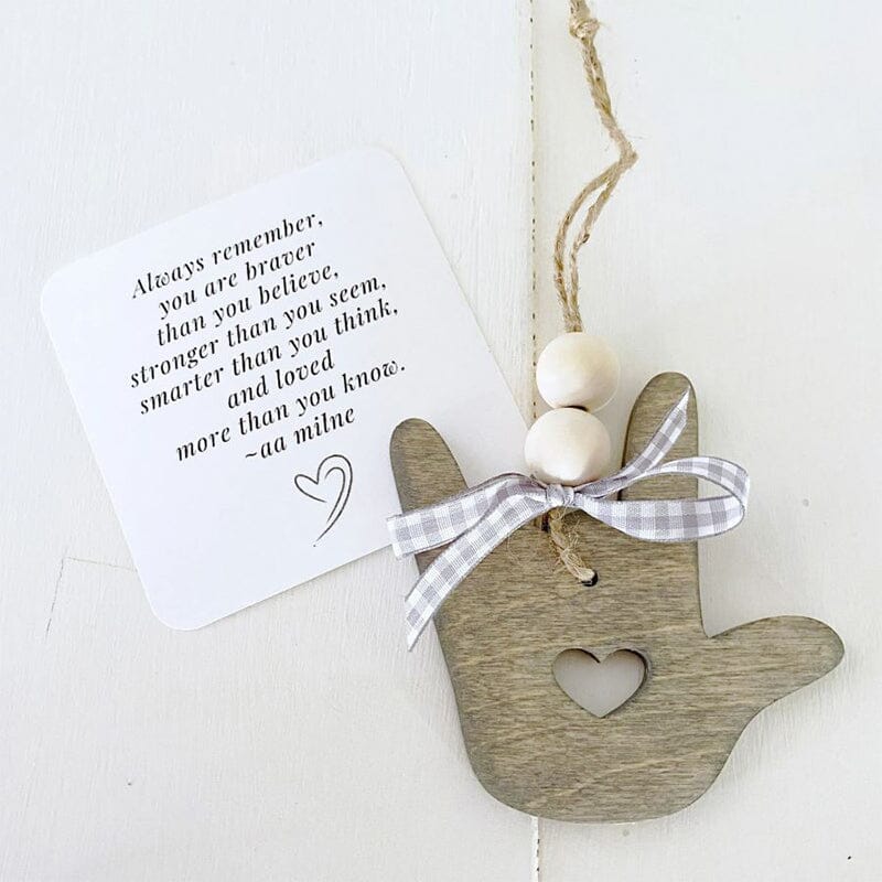 Inspirational Cardinal Wood Hanging Ornament