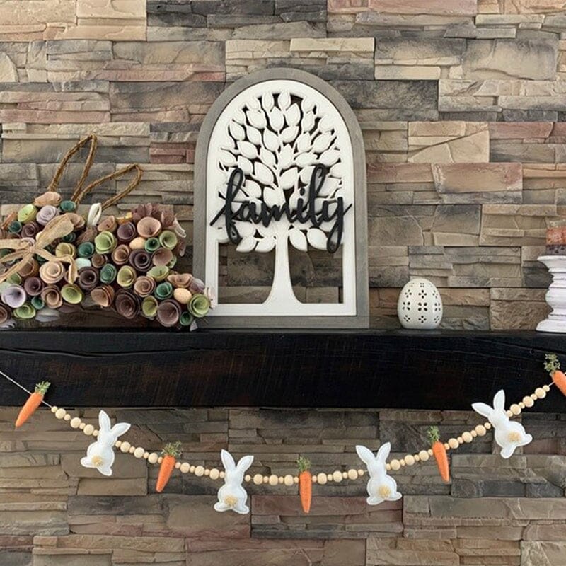 Easter Bunny Carrot Wreath