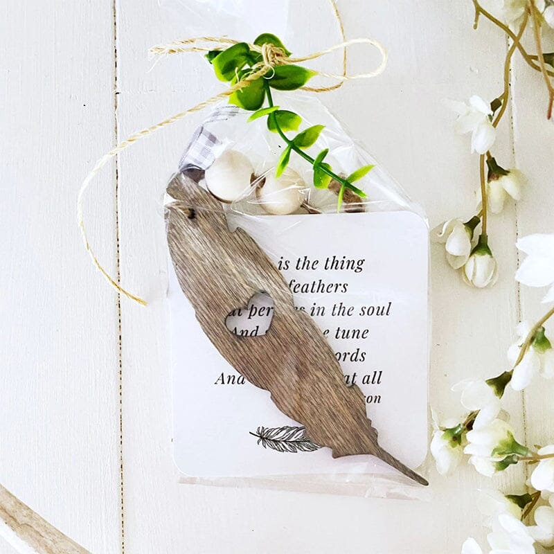 Inspirational Cardinal Wood Hanging Ornament