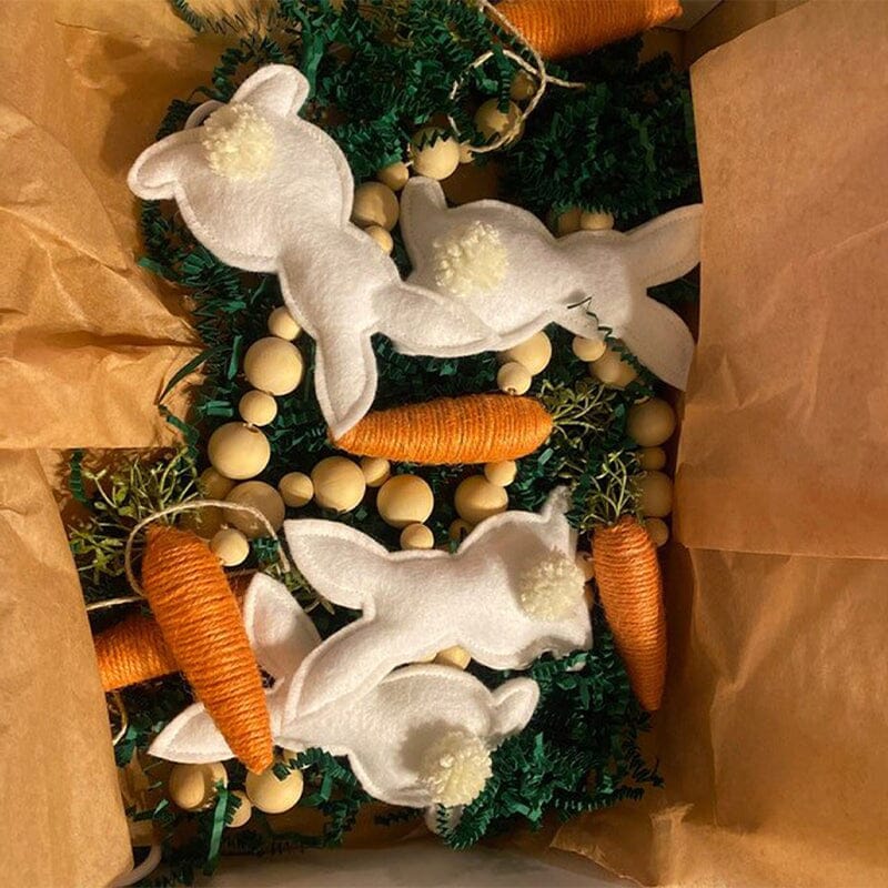 Easter Bunny Carrot Wreath