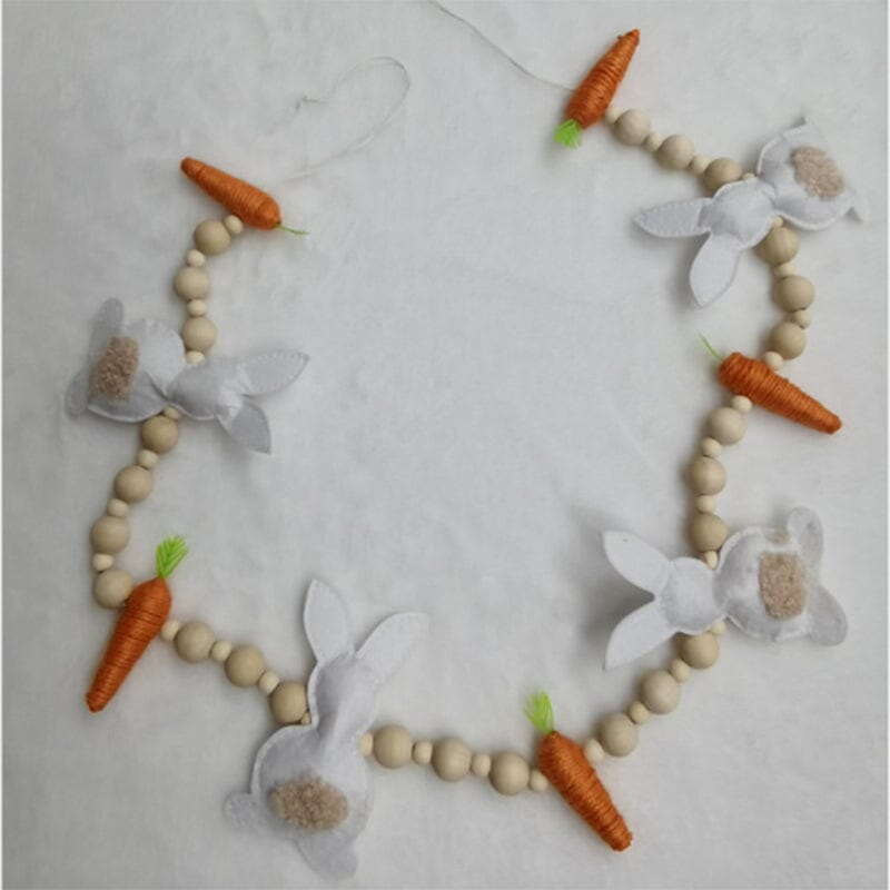 Easter Bunny Carrot Wreath