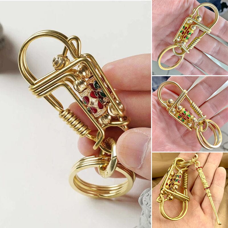 Stainless Brass Keychain