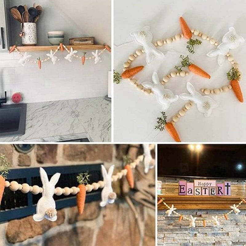 Easter Bunny Carrot Wreath