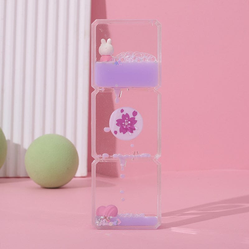 Mini Cartoons Creative Liquid Hourglass