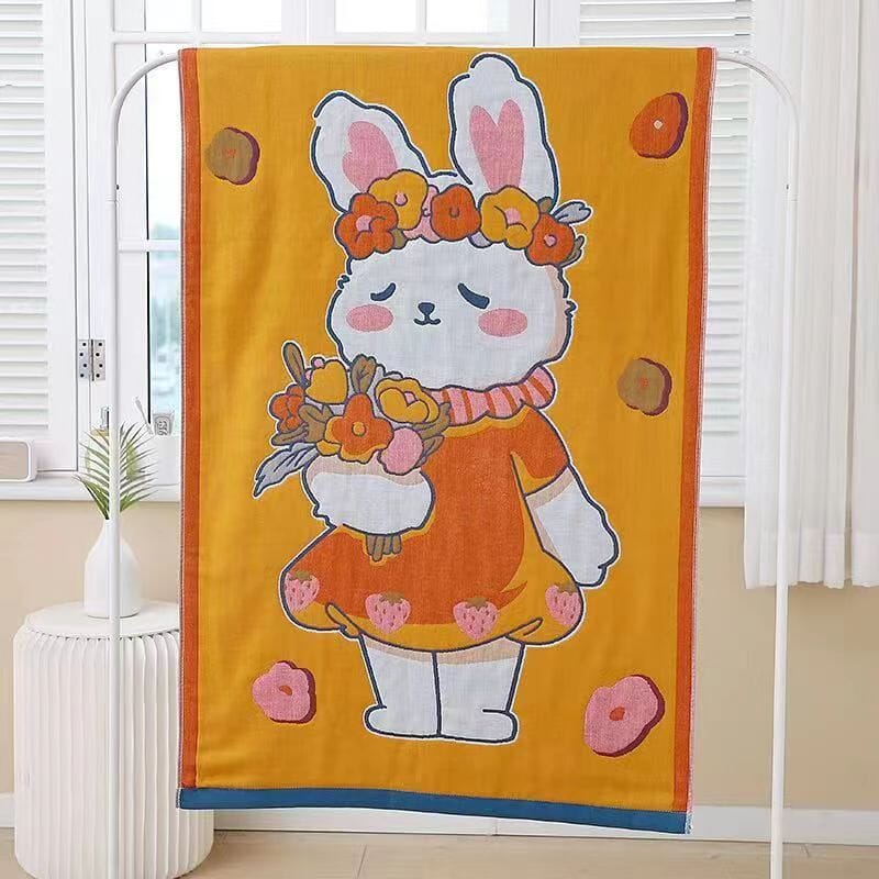 Pure Cotton Cute Absorbent Bath Towel