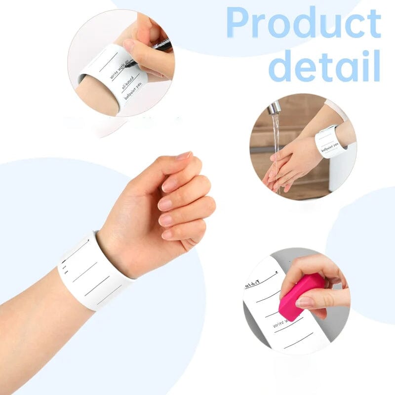 Reusable Silicone Memo Wrist Band