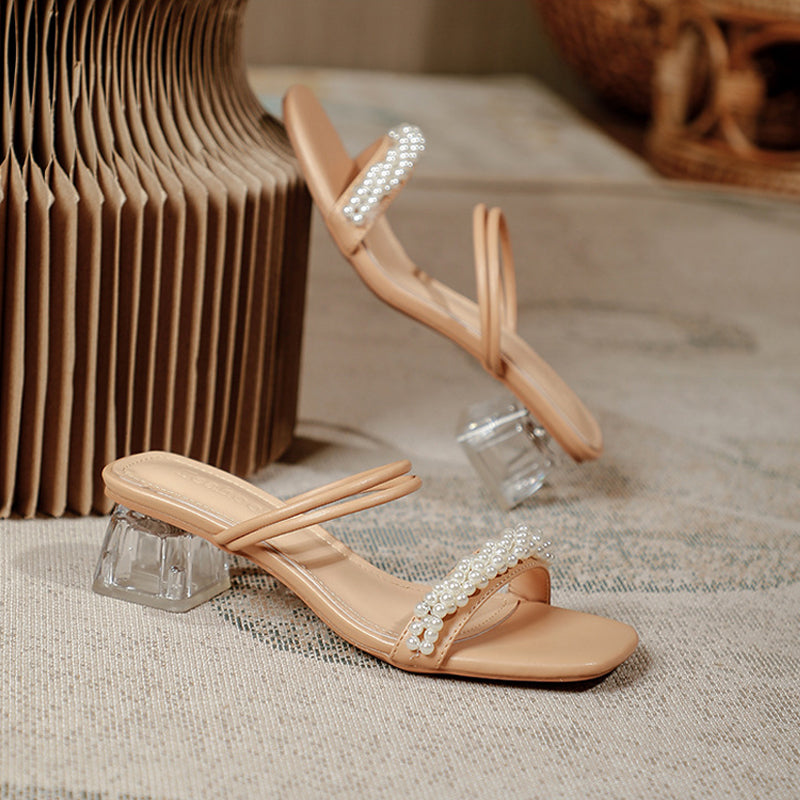 Women's Pearl Ankle Strap Shoes