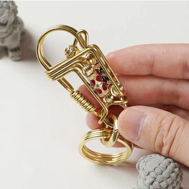 Stainless Brass Keychain