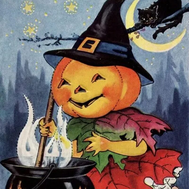 Vintage Halloween Postcard ( 24 pcs )