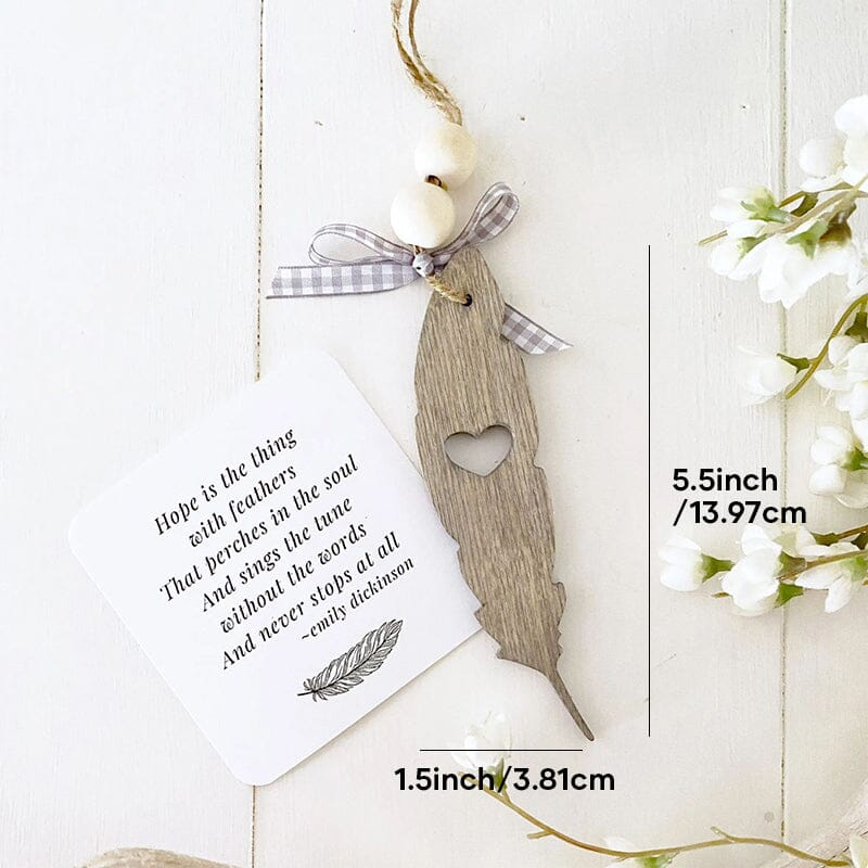 Inspirational Cardinal Wood Hanging Ornament