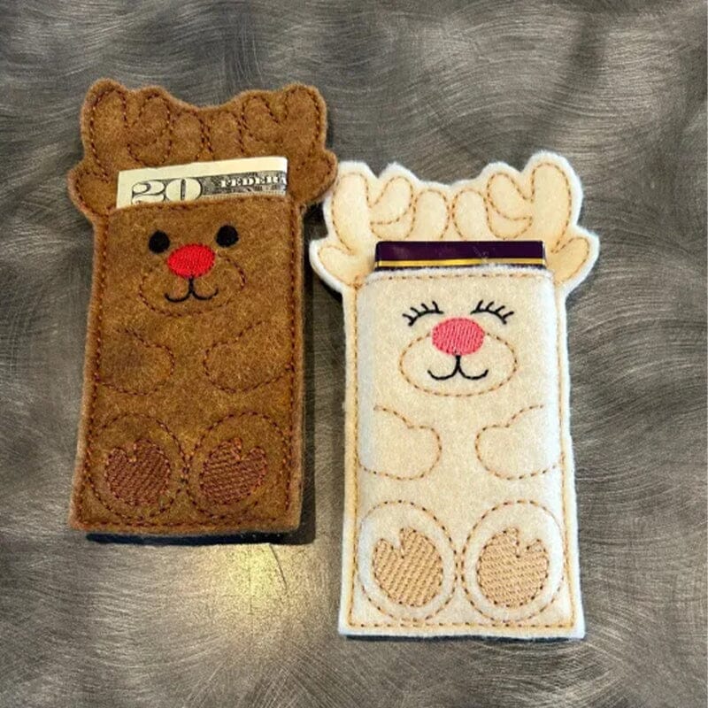 Adorable Reindeer Money Holder Sleeves