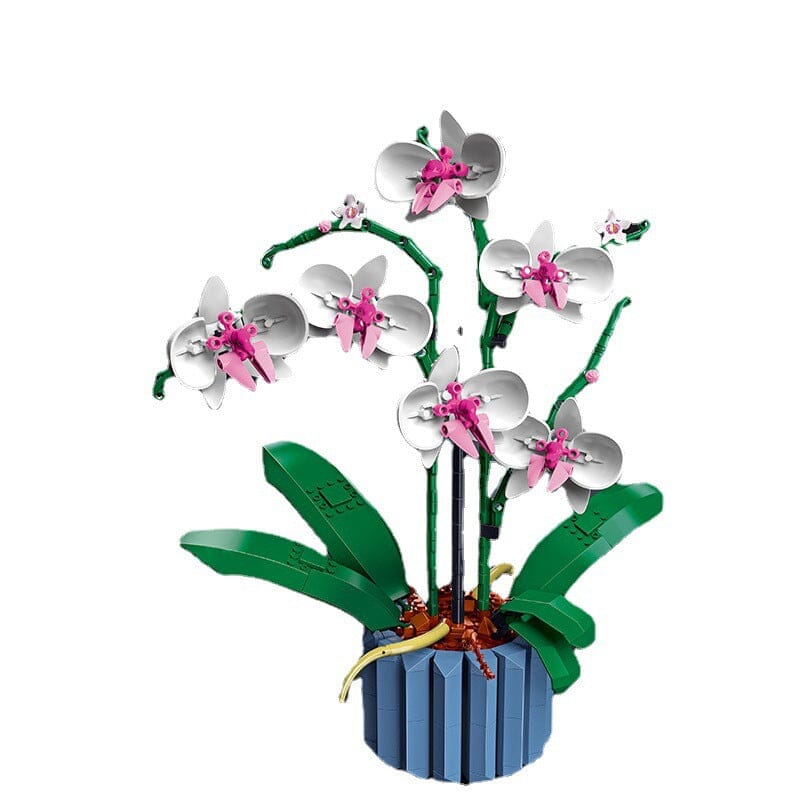 Artificial Plant Building Set with Flowers