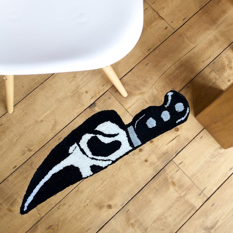 Surprisingly Skull Knife Carpet