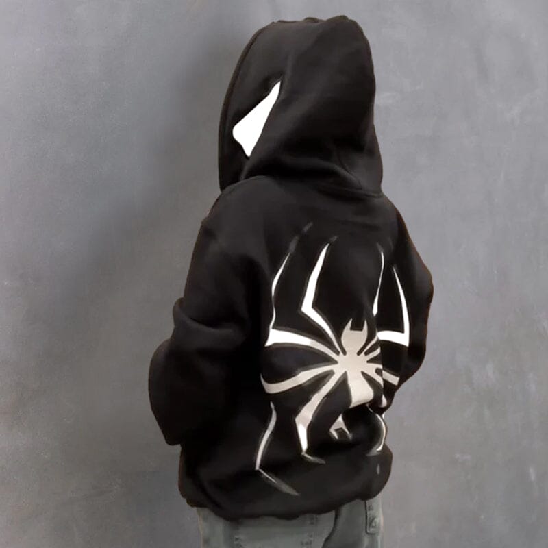 Spider Punk Zip Up Hoodie