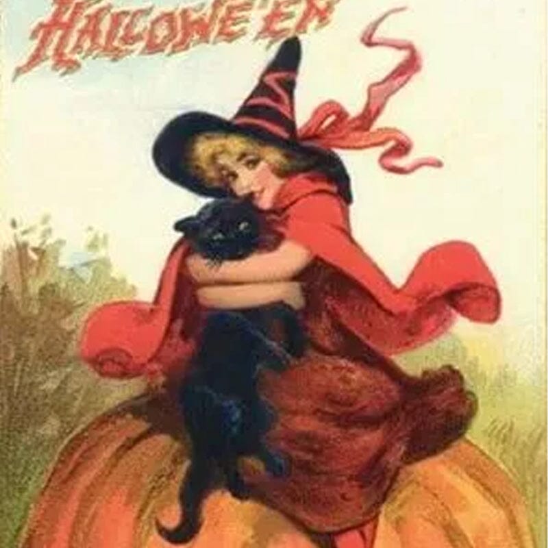 Vintage Halloween Postcard ( 24 pcs )