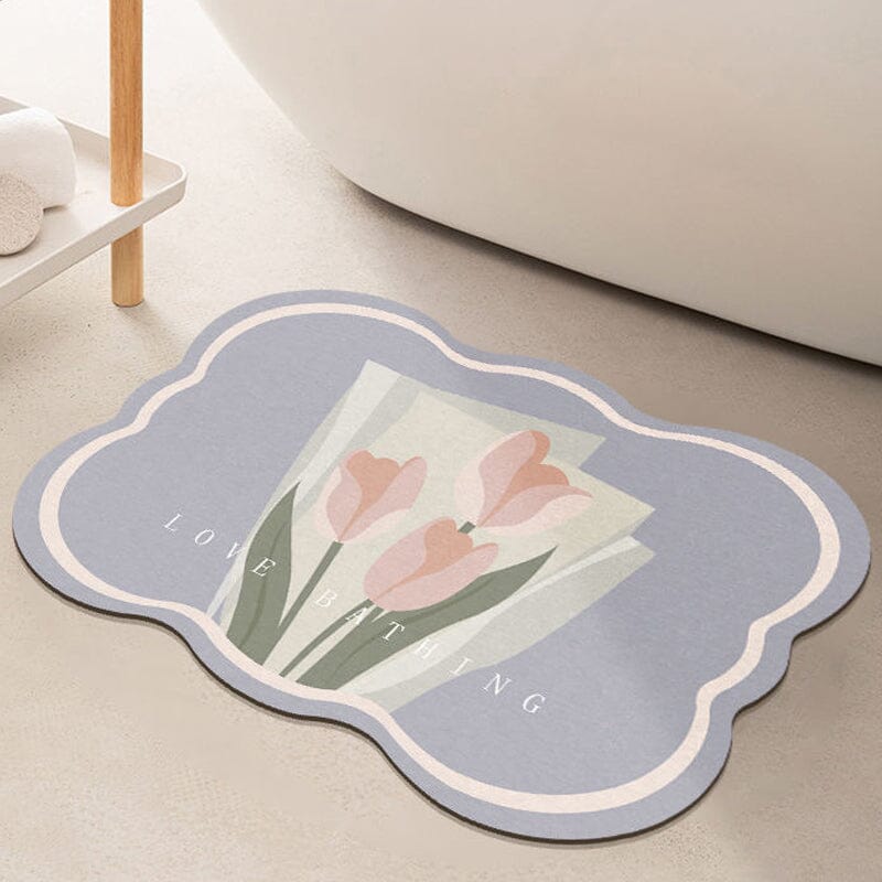 Super Absorbent Flower Non-Slip Mat