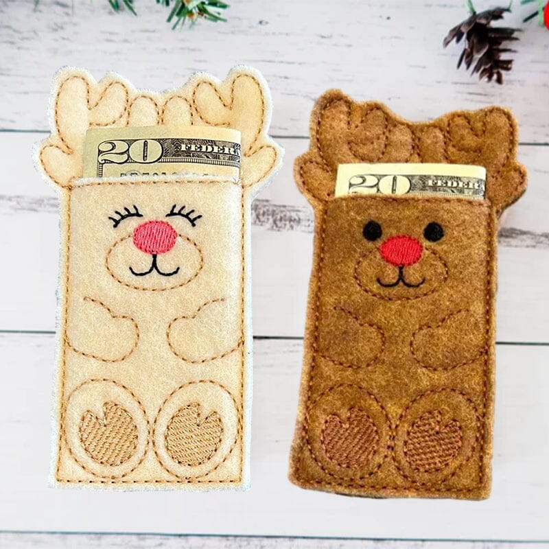 Adorable Reindeer Money Holder Sleeves