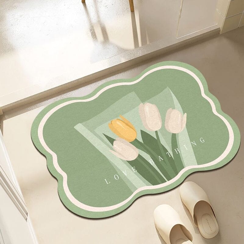 Super Absorbent Flower Non-Slip Mat