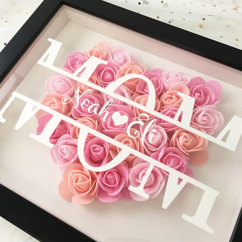 Flower Shadow Box For Mother's Day