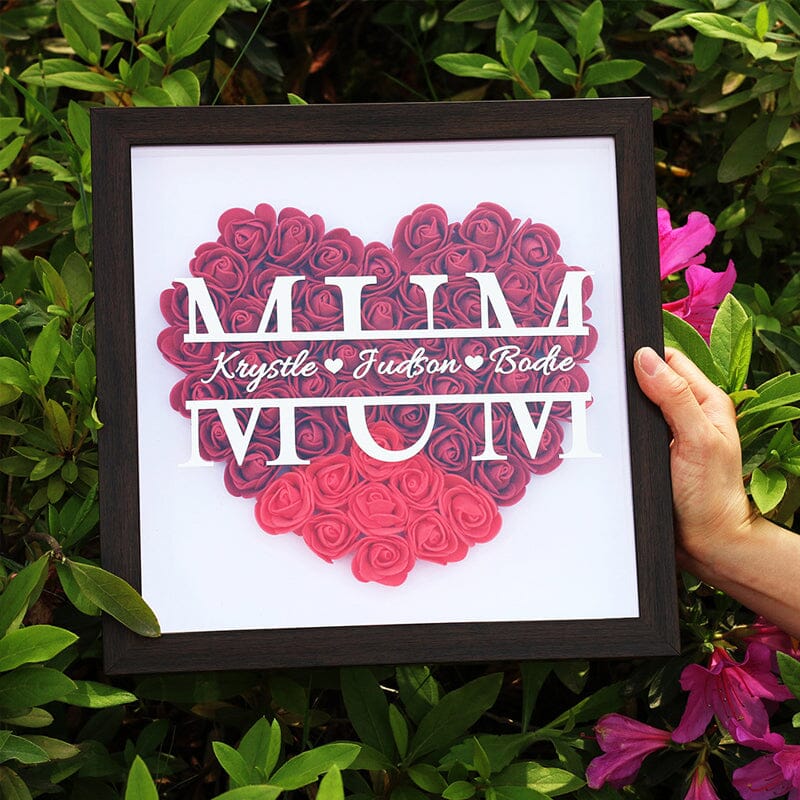 Flower Shadow Box For Mother's Day