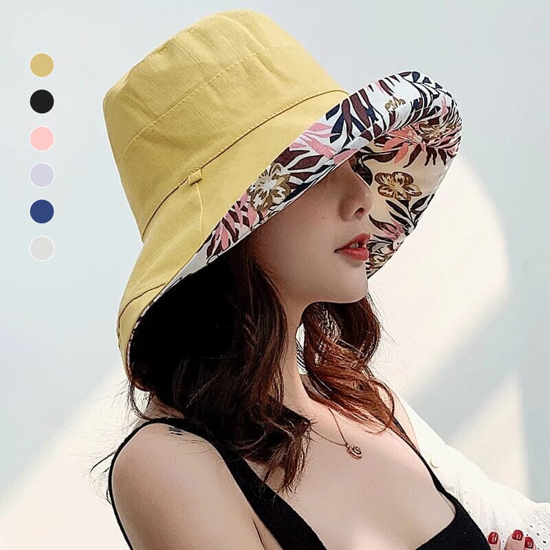 Wide Brim Cotton Summer Hat