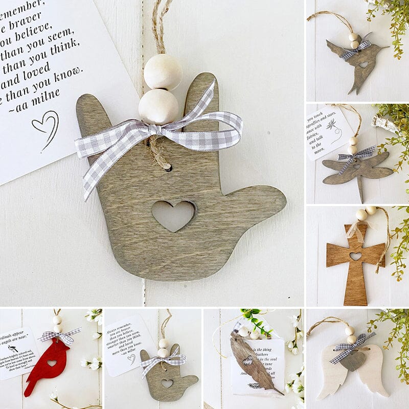 Inspirational Cardinal Wood Hanging Ornament