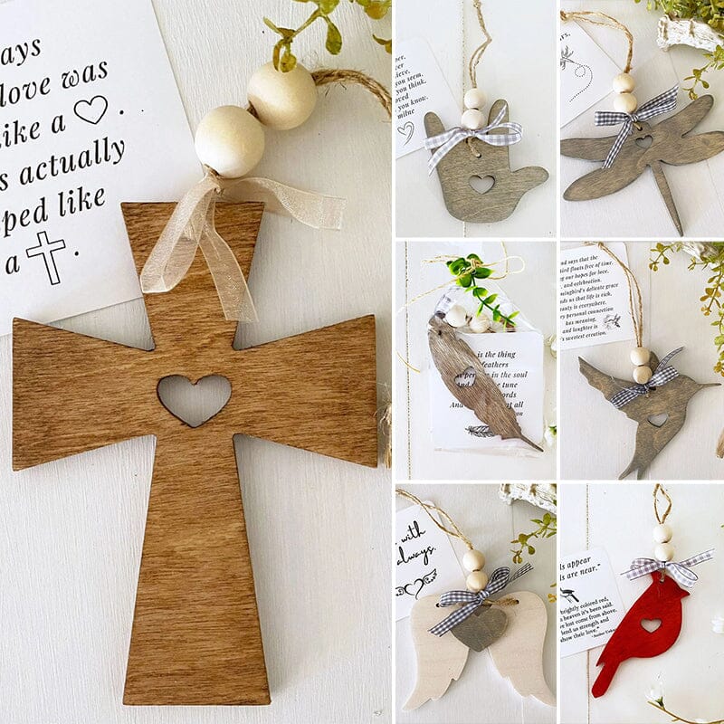 Inspirational Cardinal Wood Hanging Ornament