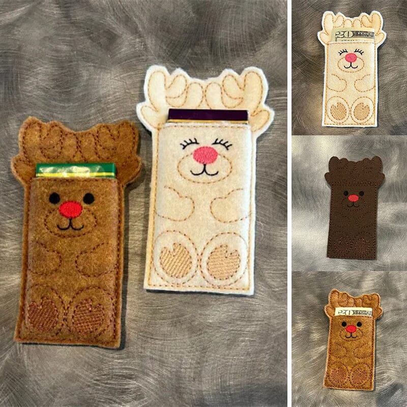 Adorable Reindeer Money Holder Sleeves