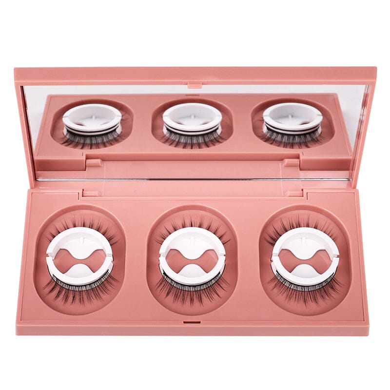 Glue-free Self-adhesive False Eyelashes(3 pairs)