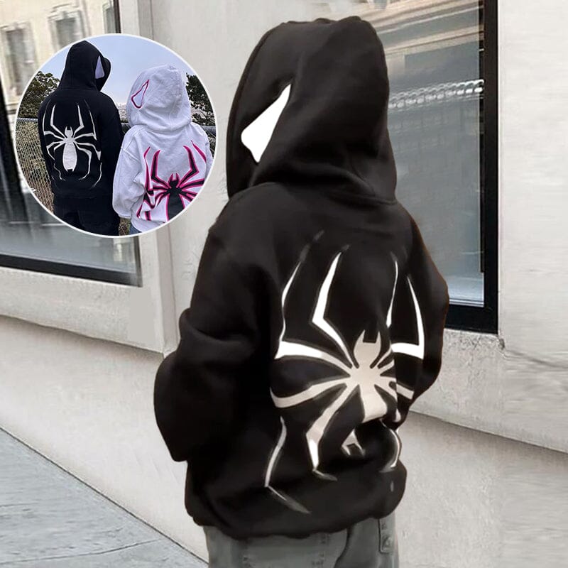 Spider Punk Zip Up Hoodie