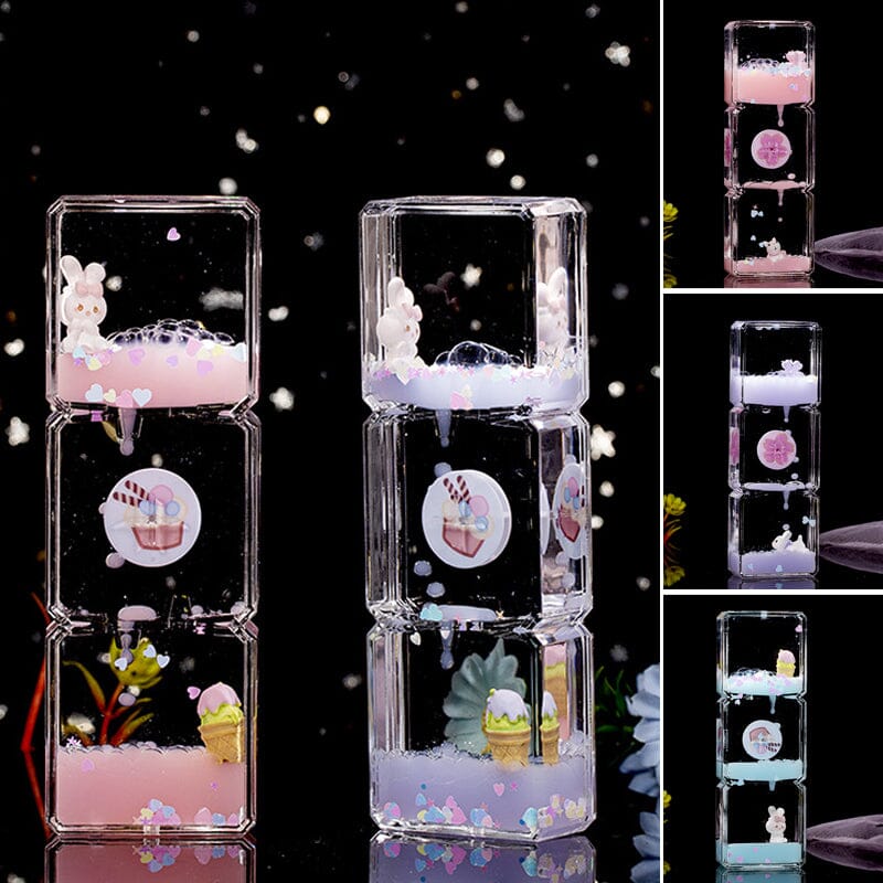 Mini Cartoons Creative Liquid Hourglass